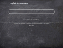 Tablet Screenshot of english-for-germans.de